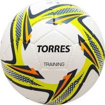Мяч футбольный &quot;TORRES Training&quot;, р.5, 32 панели. PU, бело-зеленый-серый