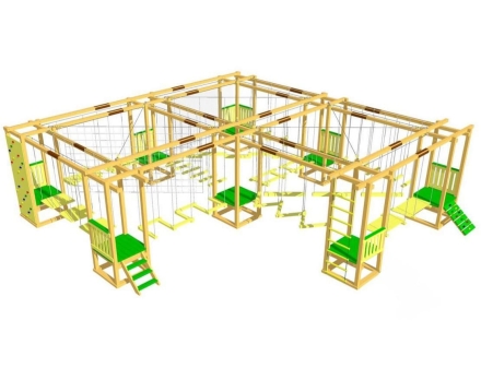 Детский веревочный парк 13 этапов, фото 4