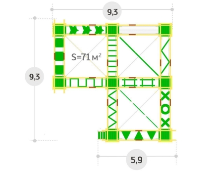 Детский веревочный парк 13 этапов, фото 3