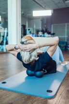 Шар массажный сдвоенный 24 х 12 см черный Шар массажный сдвоенный 24 х 12 см черный