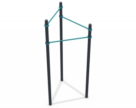 Трехуровневый турник (ГТО 89-108 мм), фото 1