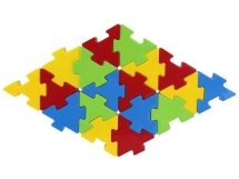 Конструктор из 128 деталей Pilsan Funny Blocks (03-236)