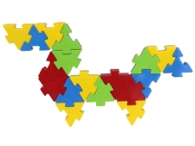 Конструктор из 128 деталей Pilsan Funny Blocks (03-236)