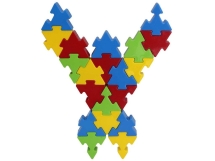 Конструктор из 128 деталей Pilsan Funny Blocks (03-236)