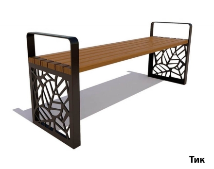 Парковая скамейка Севастополь, Сосна (без спинки) 3 м, фото 3