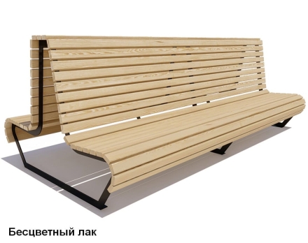 Скамейка уличная Геленджик, Лиственница 1,5 м, фото 2