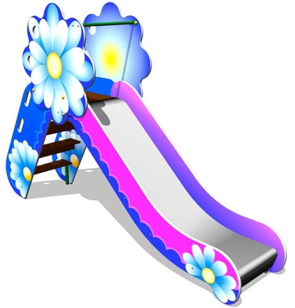 Детская горка Ромашка Г036 H=950 для игровых площадок, фото 1