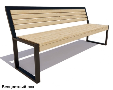 Скамейка парковая Вокзал, Лиственница 2 м, фото 2