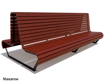 Скамейка уличная Геленджик, Сосна 1,8 м, фото 3