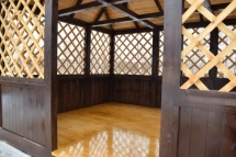 Прямоугольная деревянная беседка №14 - 3,5х4,5м