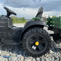 Электромобиль трактор с прицепом BDM0925 TR777 зеленый Электромобиль трактор с прицепом BDM0925 TR777 зеленый