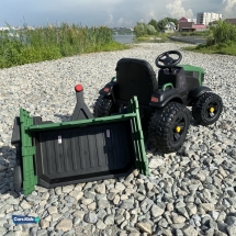 Электромобиль трактор с прицепом BDM0925 TR777 зеленый Электромобиль трактор с прицепом BDM0925 TR777 зеленый