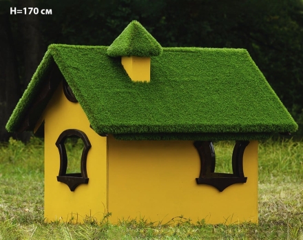 Топиари Дом для гномиков, h=170 см - газон Premium, фото 3