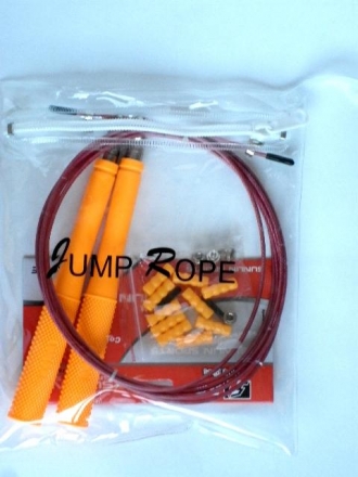 Скакалка 1281 (3м, ручки: пластик, шнур: металлический в резиновой оплетке), фото 1