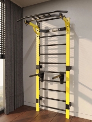 Профессиональная шведская стенка с брусьями и турником Domsen Fitness Ds46 YELLOW, фото 1 Профессиональная шведская стенка с брусьями и турником Domsen Fitness Ds46 YELLOW, фото 1