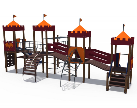 Детский игровой комплекс Империя Китайская стена Н-900, Н-1500 ДИО 02030, фото 2