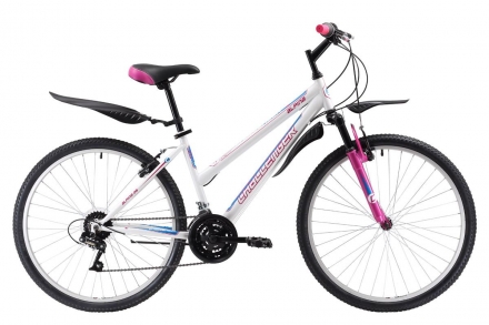 Велосипед Challenger Alpina 26 белый/розовый/голубой 16&quot;, фото 1