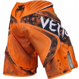 Шорты ММА Venum &quot;Galactic&quot; Fightshorts Neo Orange, фото 3