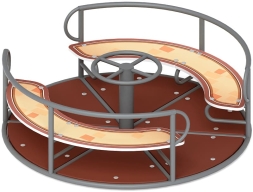 Карусель с рулем (Замок) - ИО 30.01.04-01.И1, фото 3 Карусель с рулем (Замок) - ИО 30.01.04-01.И1, фото 3