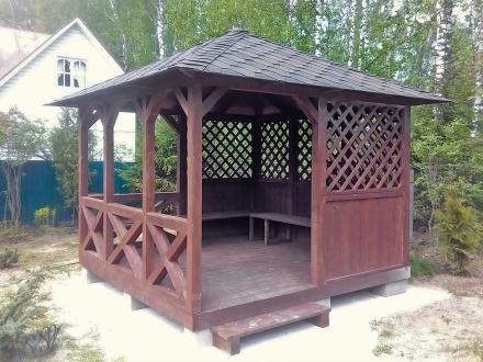 Квадратная беседка ВАСИЛЕК , фото 1