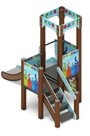 Королевство (Коты) - ДИК 1.15.01-11 - Игровой комплекс H=900, фото 3