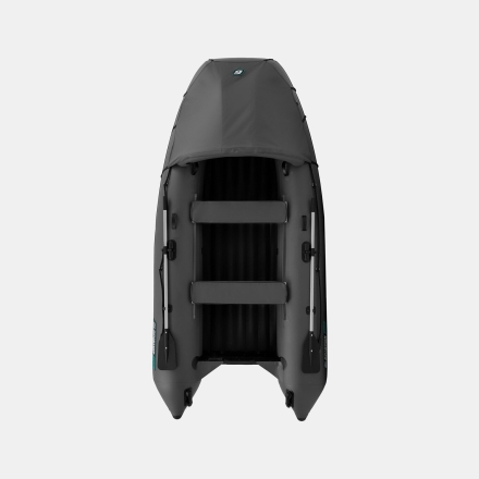 GLADIATOR E 350 PRO AIR Темносерый моторная лодка ПВХ, фото 5
