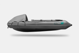 GLADIATOR E 350 PRO AIR Темносерый моторная лодка ПВХ, фото 3