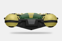 Gladiator RIB 420 AL Зелено-оливковый моторная лодка ПВХ Жесткое дно (морской алюминий), киль