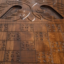 Нарды резные "Звезда" с ручкой, Haleyan Нарды резные "Звезда" с ручкой, Haleyan