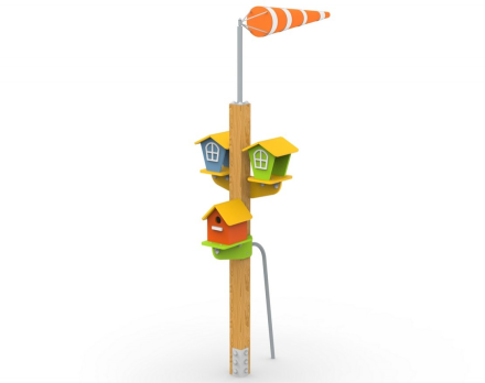 Ветроуказатель со скворечниками Поймай ветер 2, фото 1