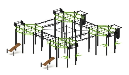 Многофункциональный спортивный комплекс (зеленый) МК 100.02-02, фото 4
