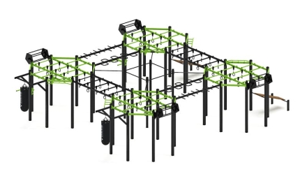 Многофункциональный спортивный комплекс (зеленый) МК 100.02-02, фото 3