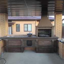 Печь Аристократ 716 S Радиальный кирпич коричневый, фото 1