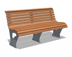 Скамья парковая 302.29.00-01, фото 1