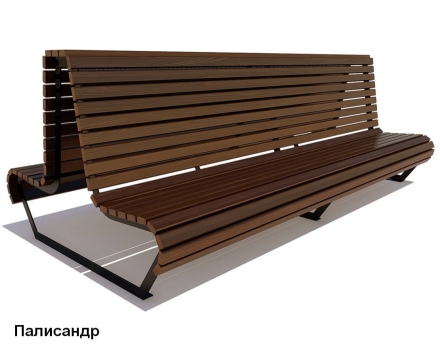 Скамейка уличная Геленджик, Лиственница 1,8 м, фото 4