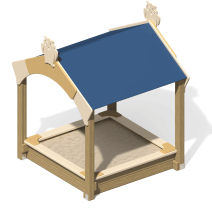 Песочница Сова ПС-43М с навесом для детской площадки Песочница Сова ПС-43М с навесом для детской площадки