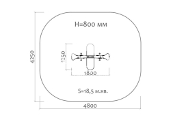 Качели-балансир на пружине Звездочка 04507 для детской площадки, фото 3 Качели-балансир на пружине Звездочка 04507 для детской площадки, фото 3