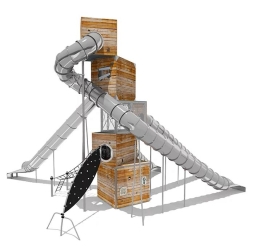 Игровой комплекс Эко Кубус VST 4500 для детской площадки, фото 1 Игровой комплекс Эко Кубус VST 4500 для детской площадки, фото 1