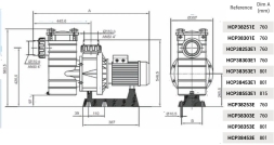 Насос с префильтром Hayward HCP38251E, фото 2