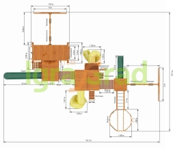 Детская площадка IgraGrad Великан Deluxe, фото 4 Детская площадка IgraGrad Великан Deluxe, фото 4