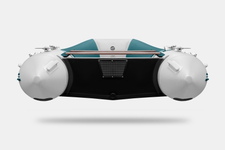 GLADIATOR B 370 LIGHT B Морской зеленый-белый моторная лодка ПВХ Фанерный пайол, фото 5