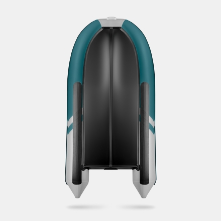 GLADIATOR B 370 LIGHT B Морской зеленый-белый моторная лодка ПВХ Фанерный пайол, фото 4