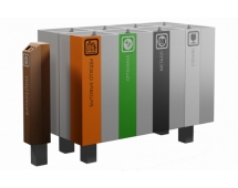 Урна для раздельного сбора мусора ВторРесурс четырёхсекционная Урна для раздельного сбора мусора ВторРесурс четырёхсекционная