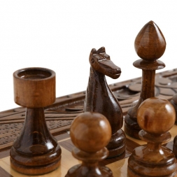 Шахматы резные в ларце с ящиками 40, Haleyan, фото 4
