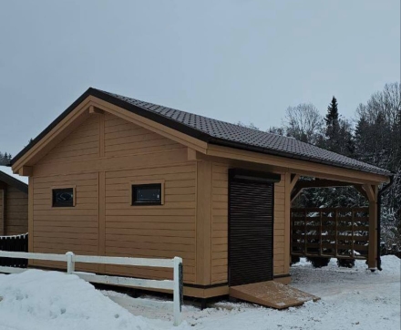 Навес для машин с хозблоком ВАЛОР Базовая комплектация, фото 1