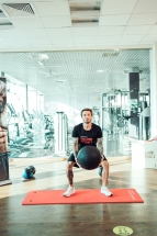 Тренировочный мяч Wall Ball Deluxe 3 кг Тренировочный мяч Wall Ball Deluxe 3 кг