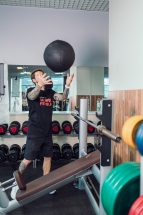 Тренировочный мяч Wall Ball Deluxe 3 кг Тренировочный мяч Wall Ball Deluxe 3 кг