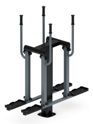 Двойные лыжи (серый) - Уличный тренажер - СТ 009-13.И1, фото 1 Двойные лыжи (серый) - Уличный тренажер - СТ 009-13.И1, фото 1