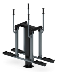 Двойные лыжи (серый) - Уличный тренажер - СТ 009-13.И1, фото 4 Двойные лыжи (серый) - Уличный тренажер - СТ 009-13.И1, фото 4