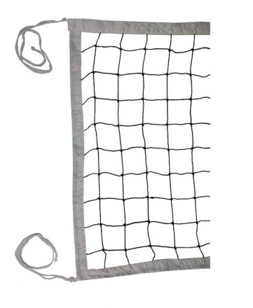 Сетка волейбольная Д-  2,8мм, белая, обшитая капроном с 4-х сторон, фото 1